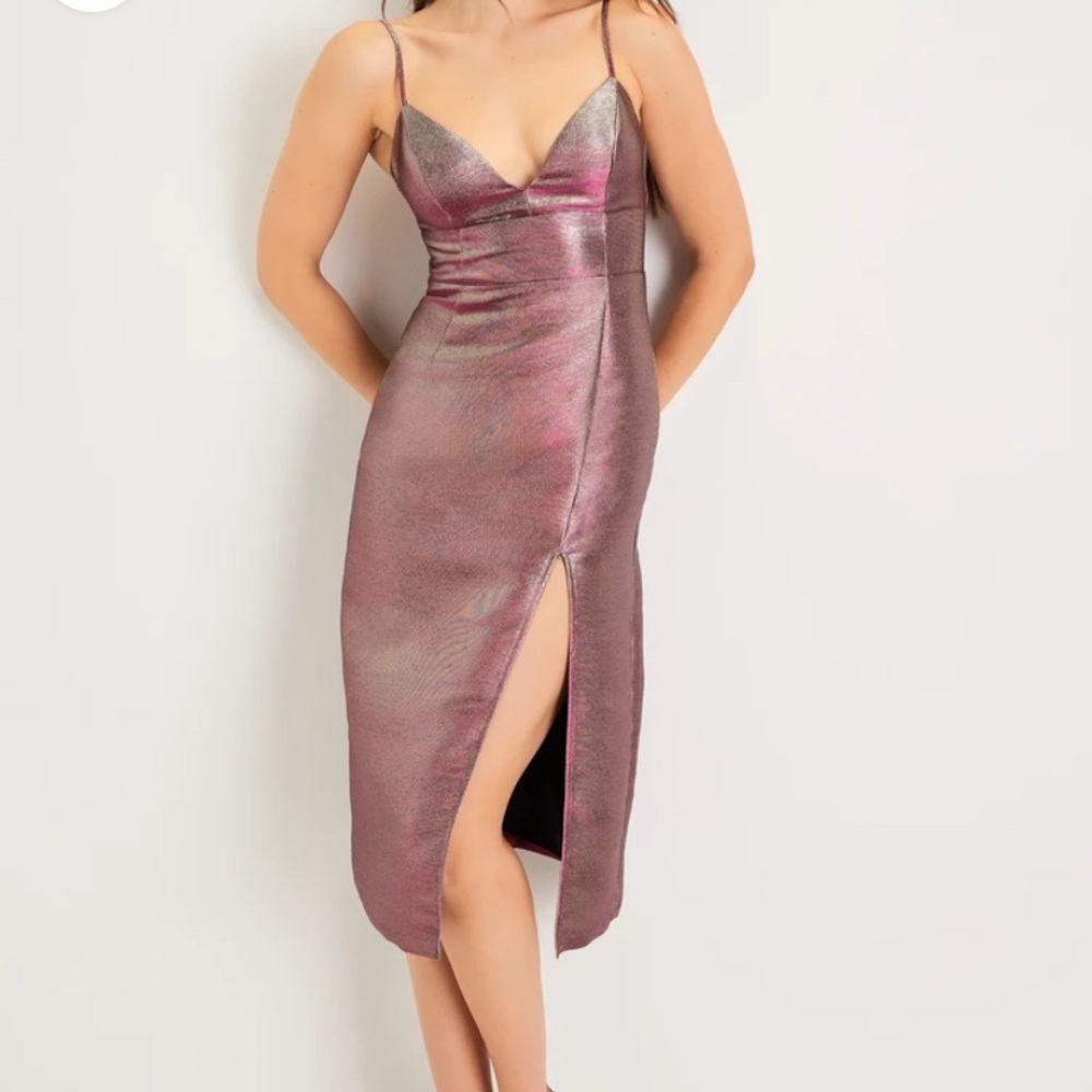 Elegant Metallic Dress